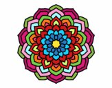 Dibujo Mandala pétalos de flor pintado por VICKY2110