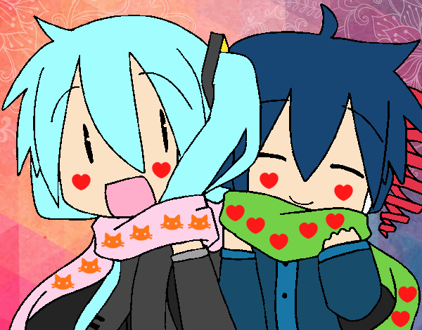 El amor de kirito y miku hatsune :3