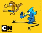 Mordecai y Rigby karatekas