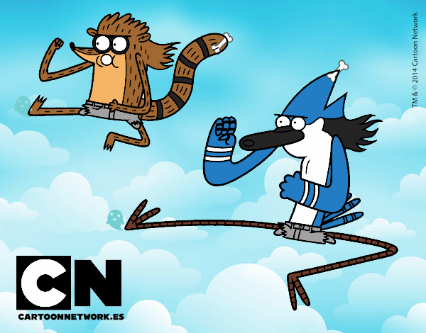 Mordecai y Rigby karatekas