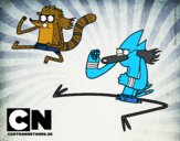 Mordecai y Rigby karatekas