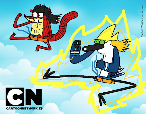 Mordecai y Rigby karatekas