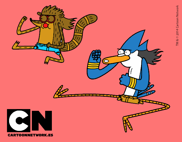 Mordecai y Rigby karatekas