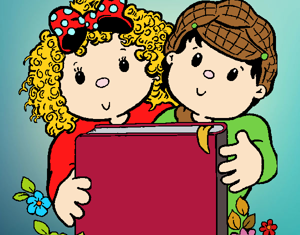 Niños con libros