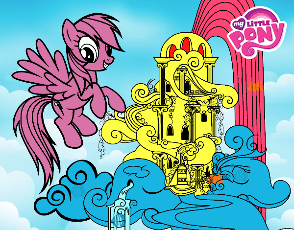 Rainbow Dash en su palacio