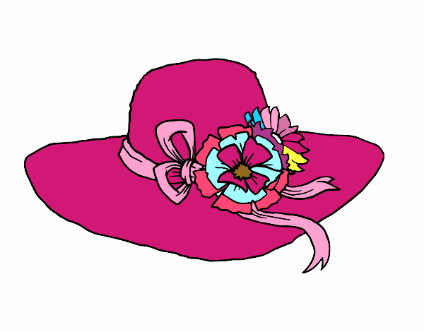 Sombrero con flores