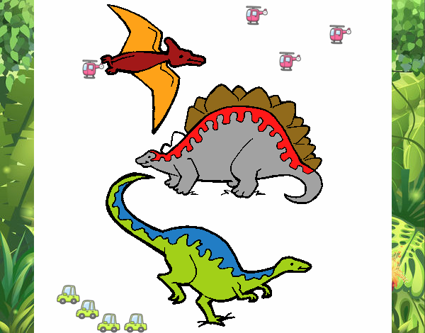 Tres clases de dinosaurios