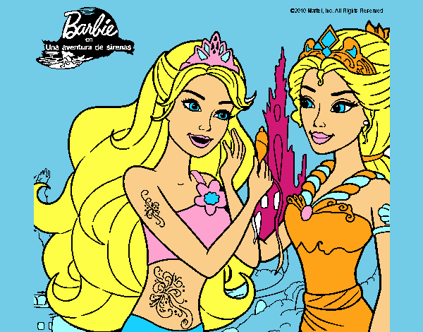 Barbie se despiede de la reina sirena