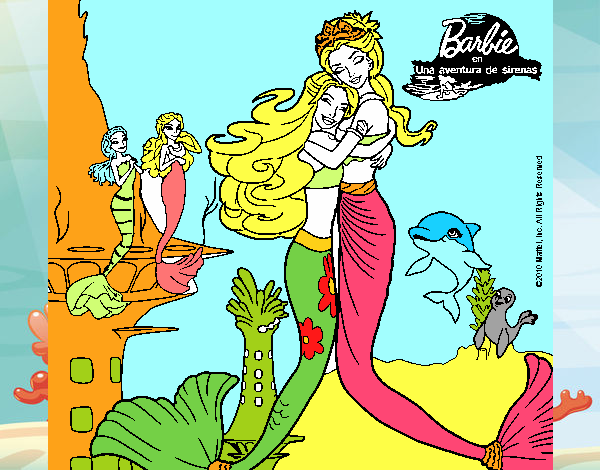 Barbie sirena y la reina sirena