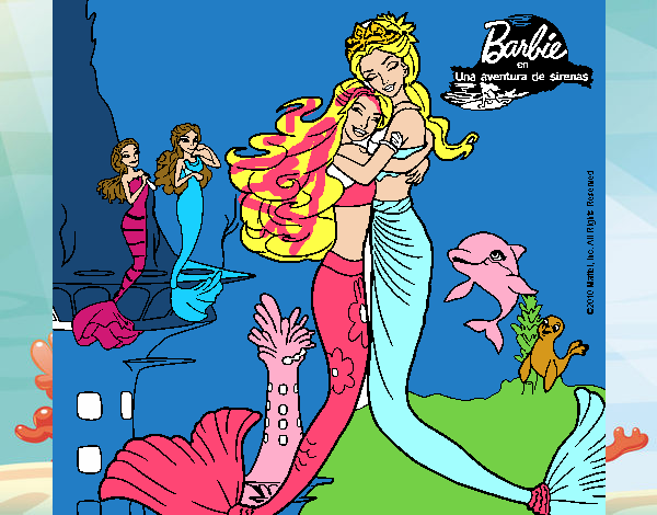 Barbie sirena y la reina sirena