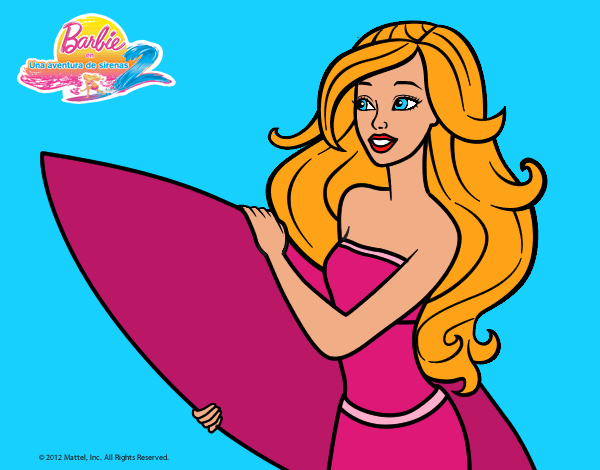 Barbie va a surfear