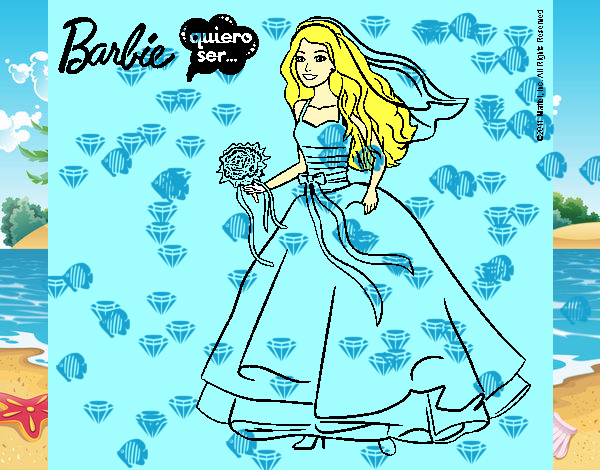 Barbie vestida de novia