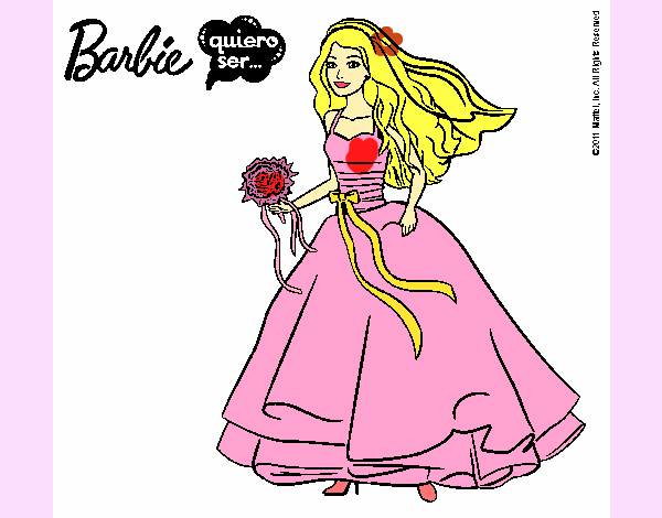 Barbie vestida de novia