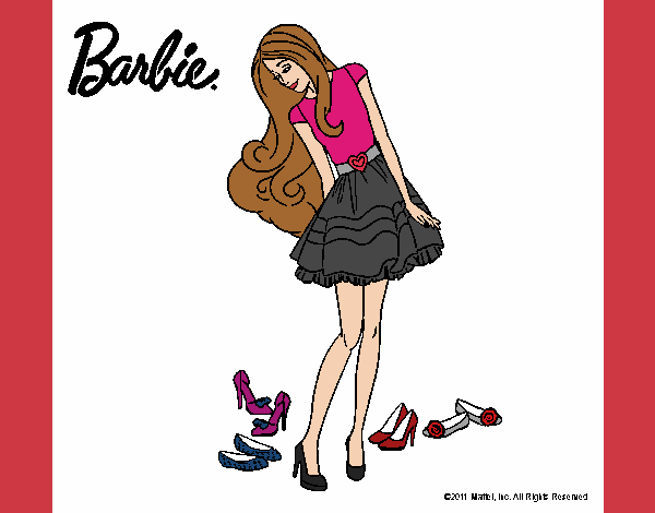 Barbie y su colección de zapatos