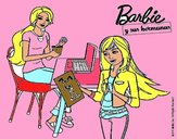 Barbie y su hermana merendando