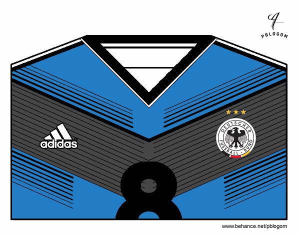 Camiseta del mundial de fútbol 2014 de Alemania