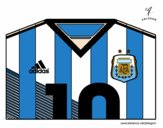 Camiseta del mundial de fútbol 2014 de Argentina