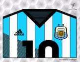 Camiseta del mundial de fútbol 2014 de Argentina