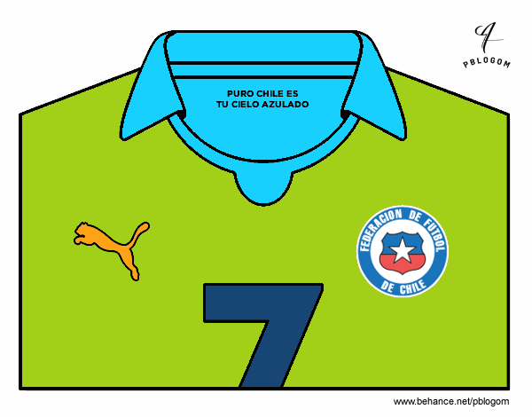 Camiseta del mundial de fútbol 2014 de Chile