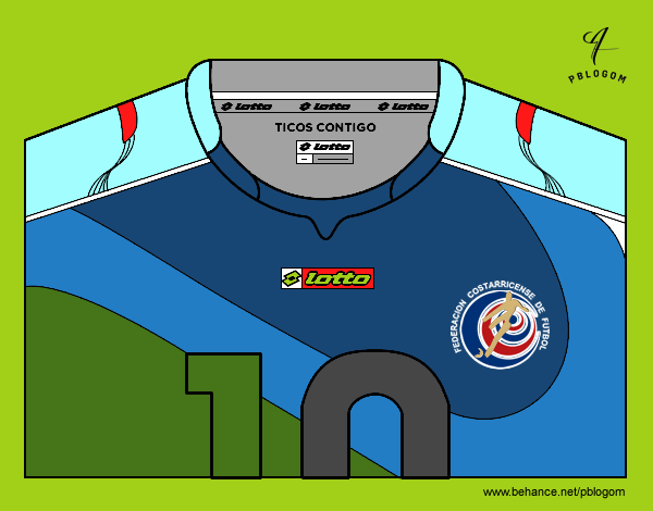 Camiseta del mundial de fútbol 2014 de Costa Rica