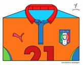 Camiseta del mundial de fútbol 2014 de Italia