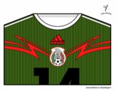 Camiseta del mundial de fútbol 2014 de México