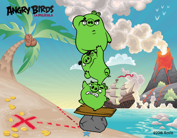 Cerdos verdes de Angry Birds