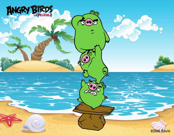 Cerdos verdes de Angry Birds