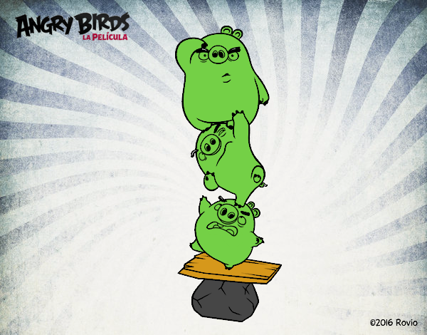 Cerdos verdes de Angry Birds