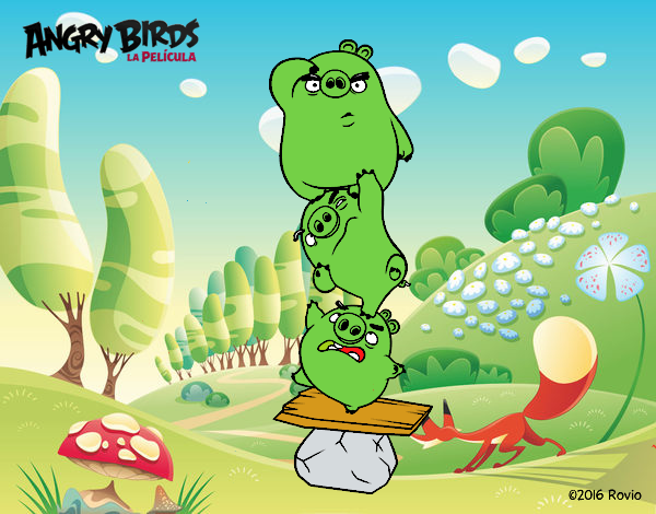 Cerdos verdes de Angry Birds