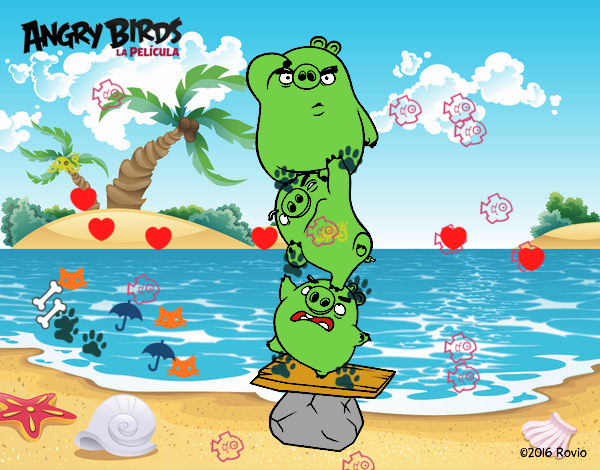 Cerdos verdes de Angry Birds