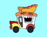 Food truck de perritos calientes