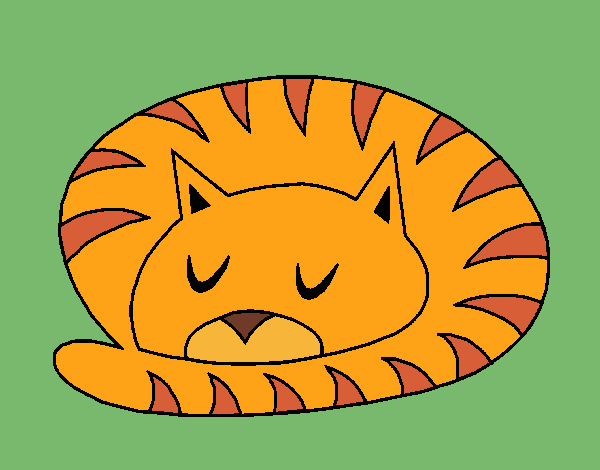 Dibujo Gato durmiendo pintado por SHEERAN