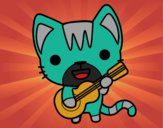 Gato guitarrista