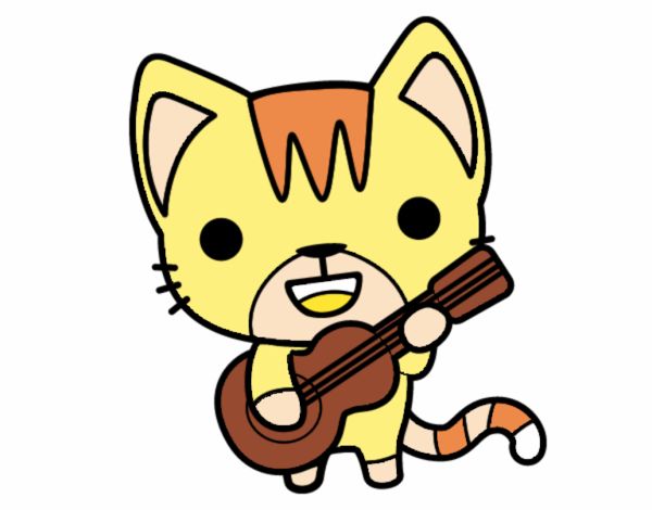 Gato guitarrista