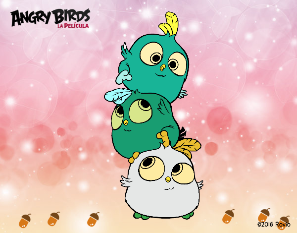 Dibujo Las crias de Angry Birds pintado por valeruca