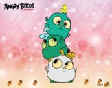 Dibujo Las crias de Angry Birds pintado por valeruca