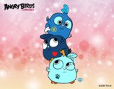 Dibujo Las crias de Angry Birds pintado por nardilis