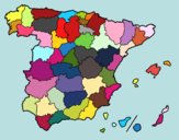 Dibujo Las provincias de España pintado por kyablue