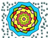 Dibujo Mandala 9 pintado por johana34