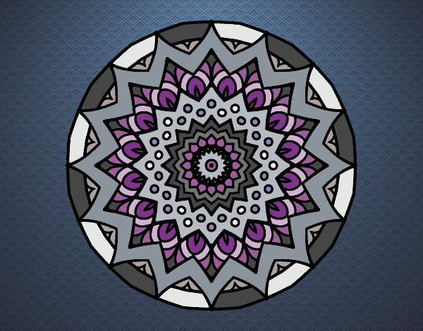 Dibujo Mandala creciente pintado por CARySER