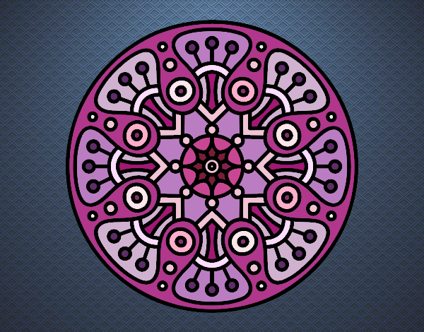 Dibujo Mandala crop circle pintado por CARySER