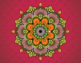 Dibujo Mandala destello floral pintado por CARySER