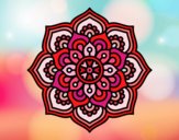 Dibujo Mandala flor de la concentración pintado por CARySER