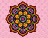Dibujo Mandala flor oriental pintado por nirvanna