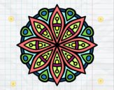 Dibujo Mandala para la concentración pintado por bicikle