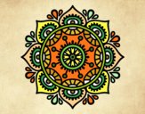 Dibujo Mandala para relajarse pintado por CARySER