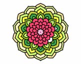 Dibujo Mandala pétalos de flor pintado por soco321