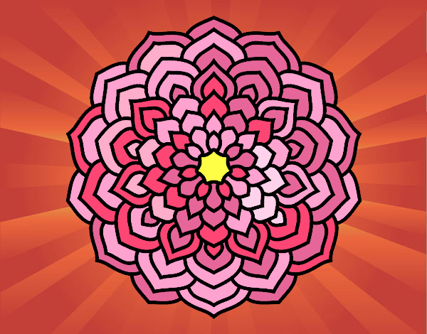 Mandala pétalos de flor