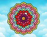 Dibujo Mandala pétalos de flor pintado por karuu